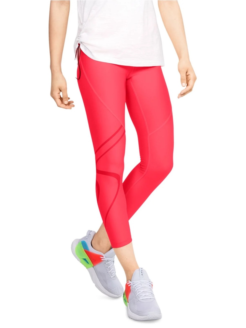 Under Armour Womens HeatGear Armour Shine Graphic Leggings